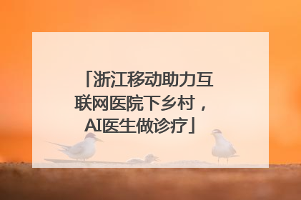 浙江移动助力互联网医院下乡村，AI医生做诊疗